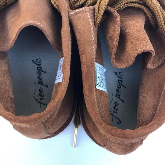 Free People Tan Brown Ashton Moccasin Chukka Ankle Lace Up Boot EU 41 - Picture 11 of 13